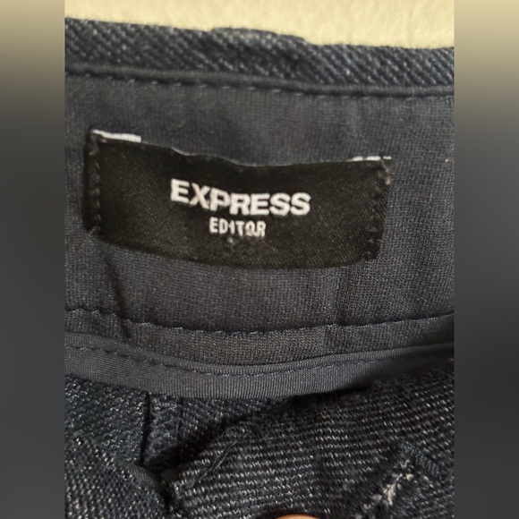 Express Denim Editor Pant Straight Leg Size 12 - Picture 6 of 8